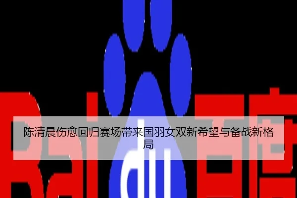 陈清晨伤愈回归赛场带来国羽女双新希望与备战新格局